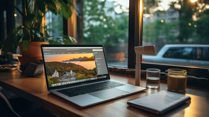 A remote professional working on a laptop from a scenic mountain-view cafe in Nepal, illustrating geographic independence.